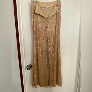Champagne sparkle pants